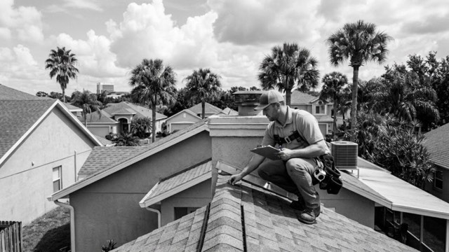 Roof Inspections in progress at an Orlando, FL property